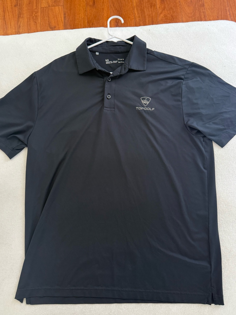 Under Armour Black Topgolf Performance Polo